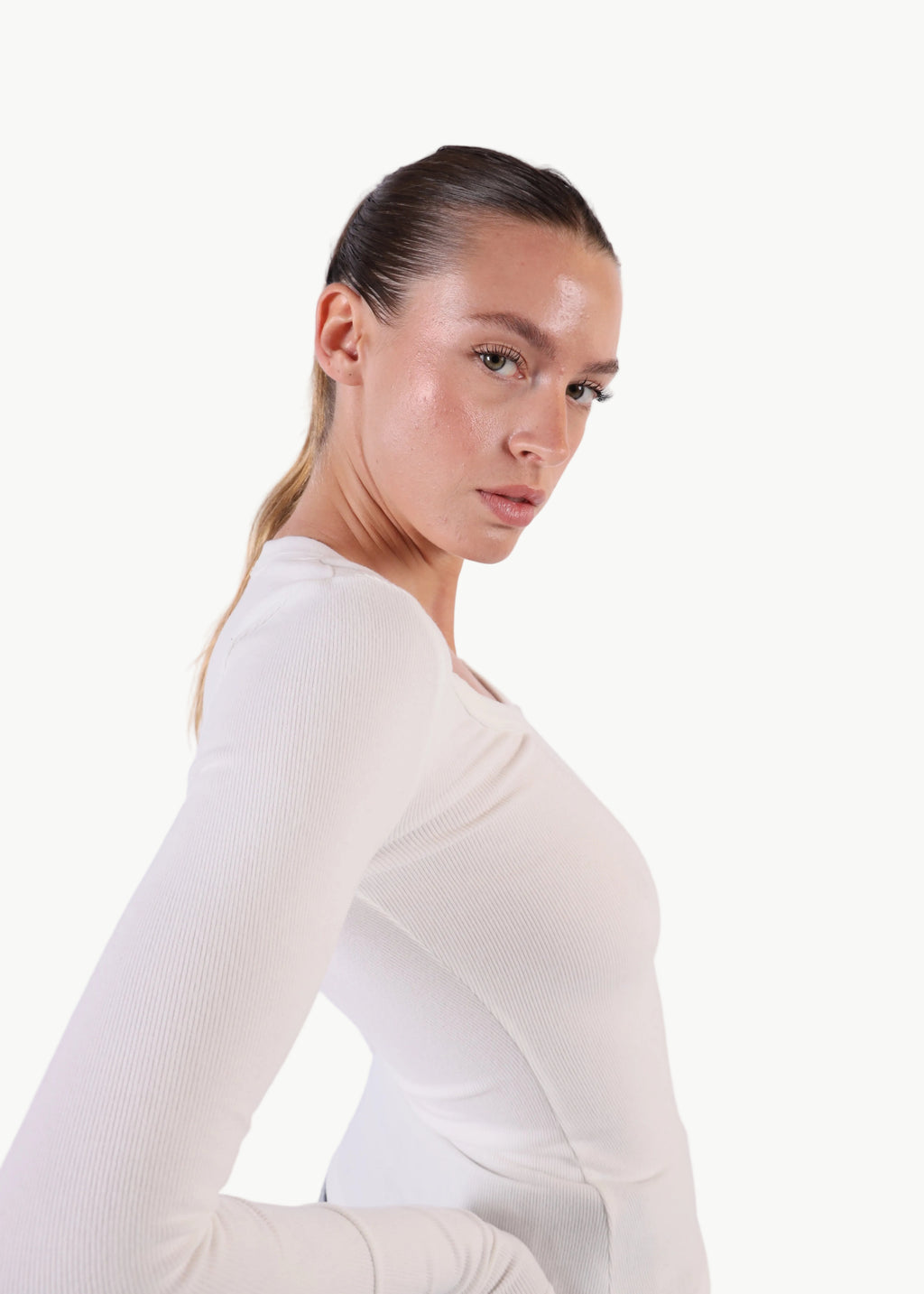 LUMI RIBBED LONG SLEEVE TOP La Libéré