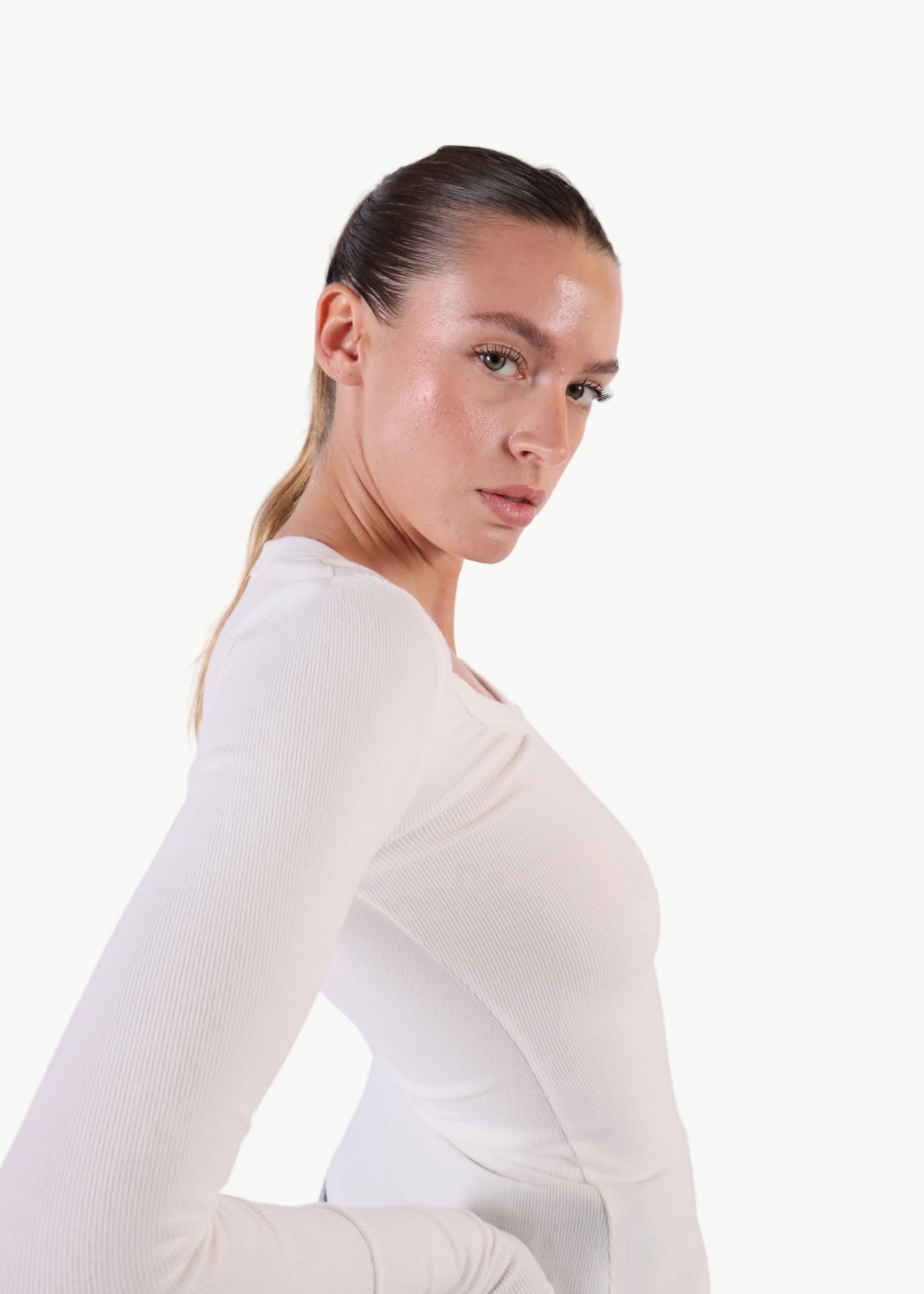LUMI RIBBED LONG SLEEVE TOP La Libéré