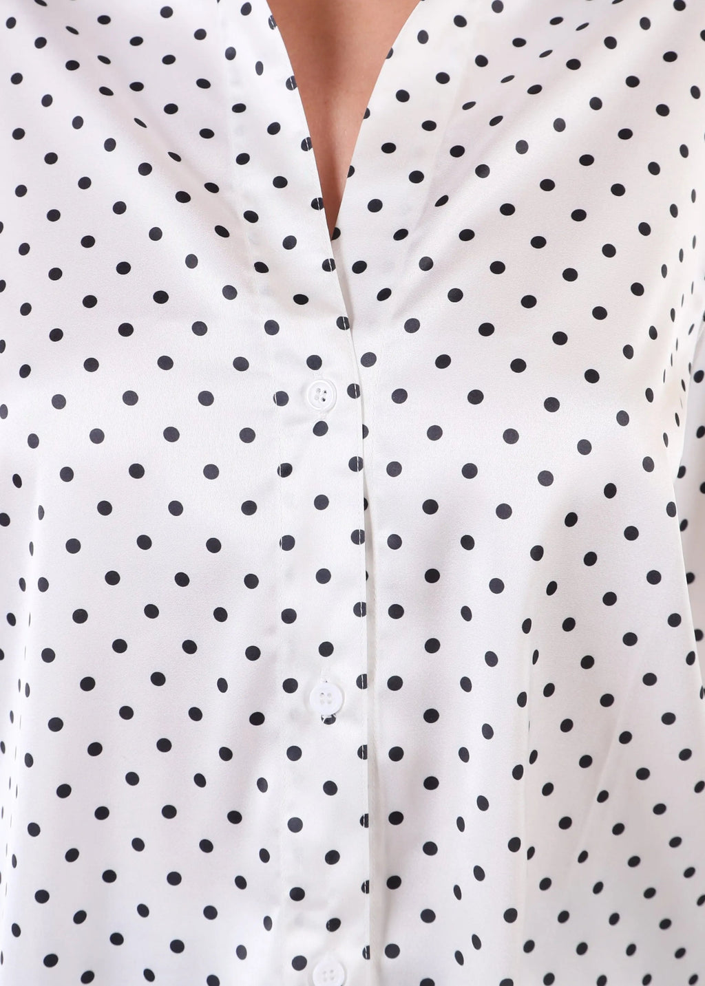 SATIN POLKA SHIRT La Libéré