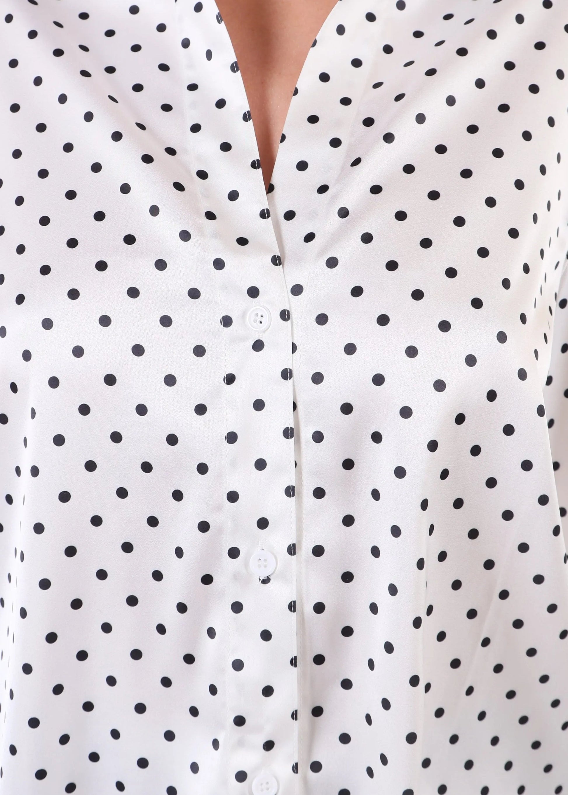 SATIN POLKA SHIRT La Libéré