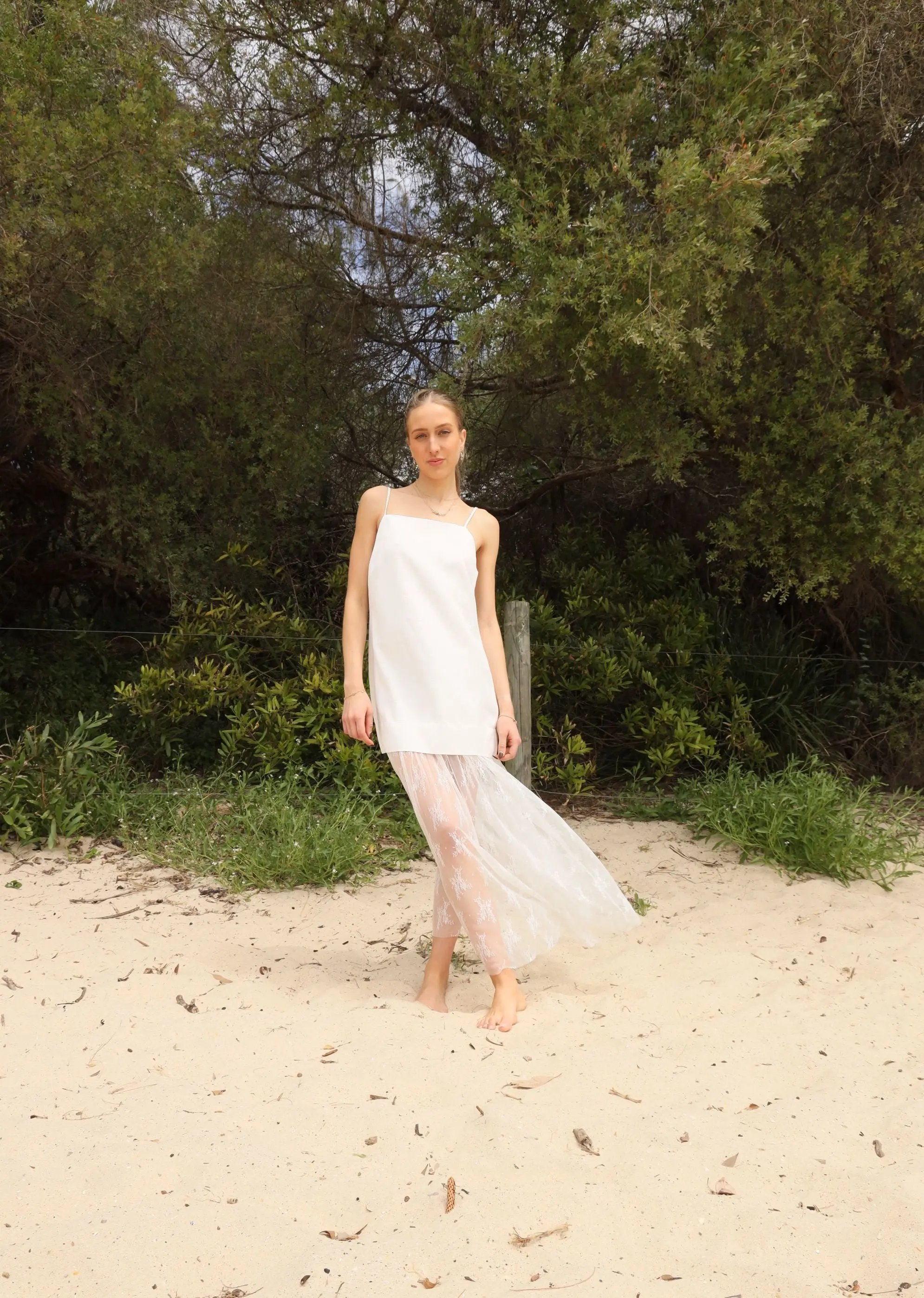 AMARA LINEN MIDI DRESS – La Libéré