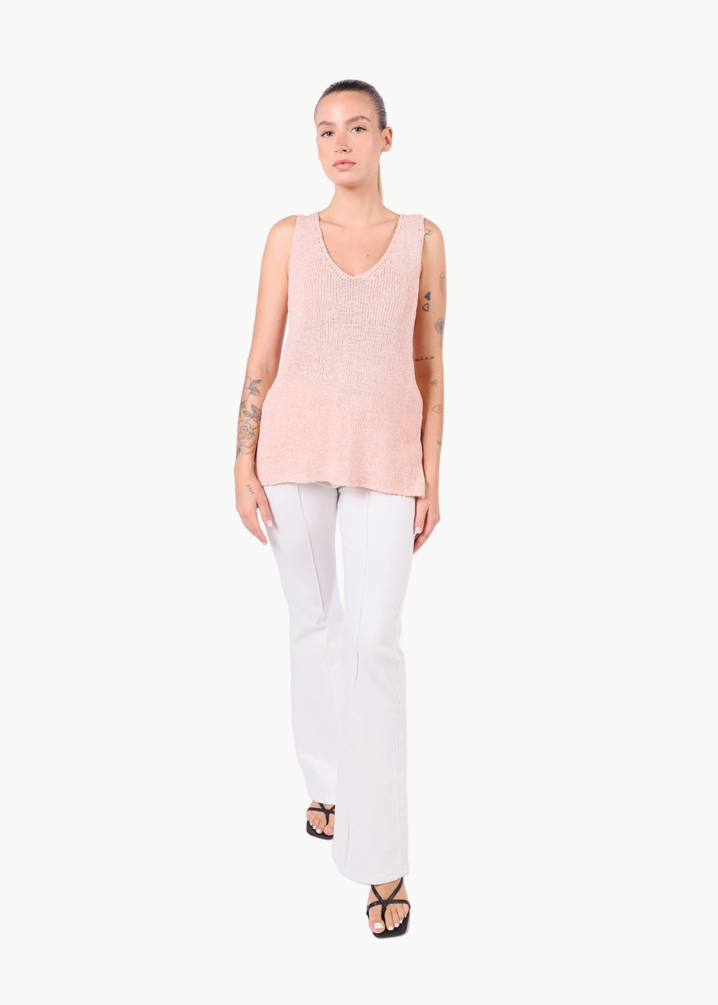 V NECK KNITTED VEST La Libéré