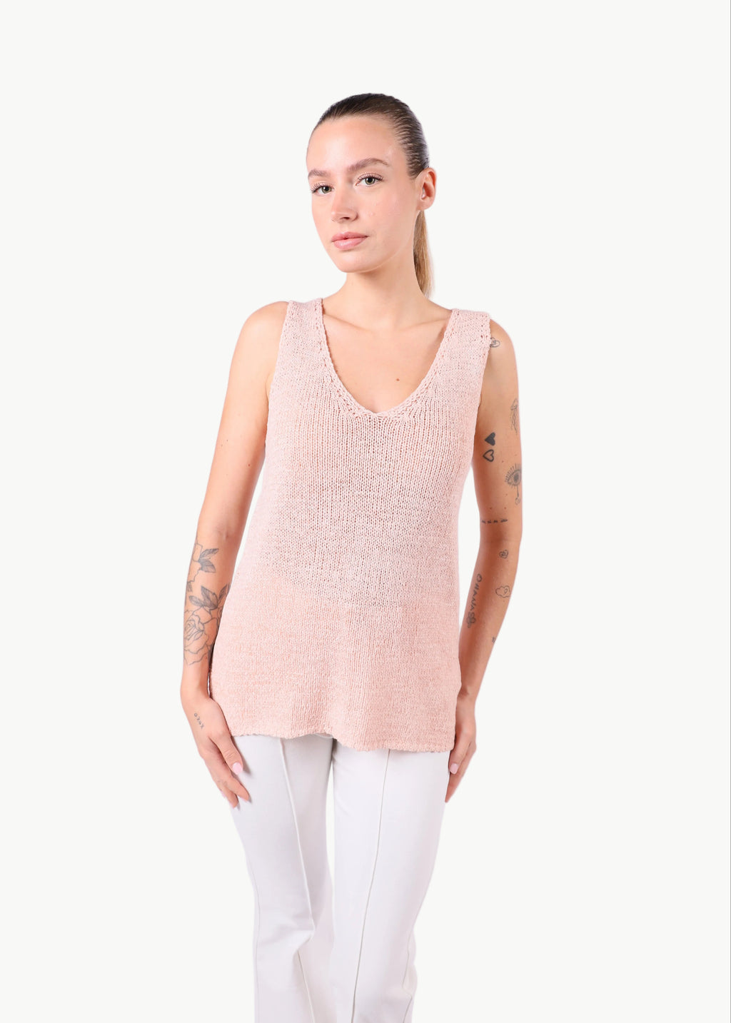 V NECK KNITTED VEST La Libéré