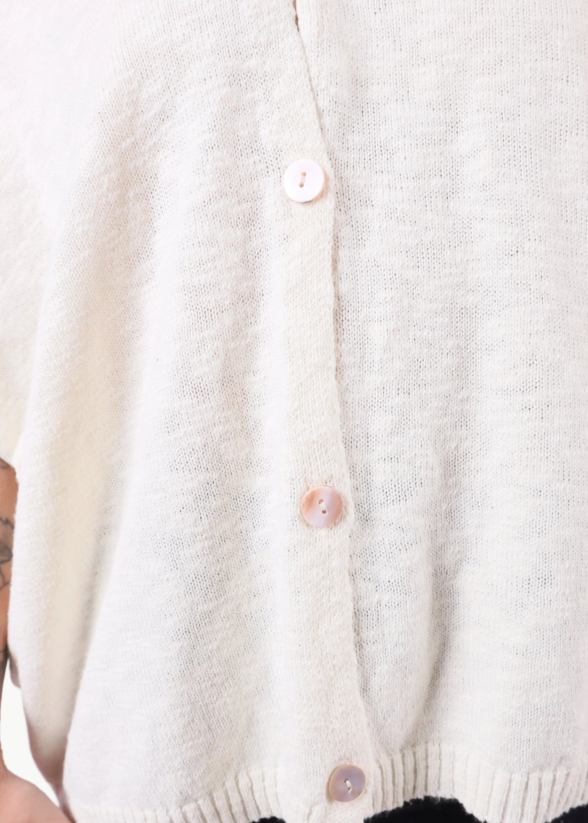 SHORT SLEEVE COTTON KNIT TOP La Libéré