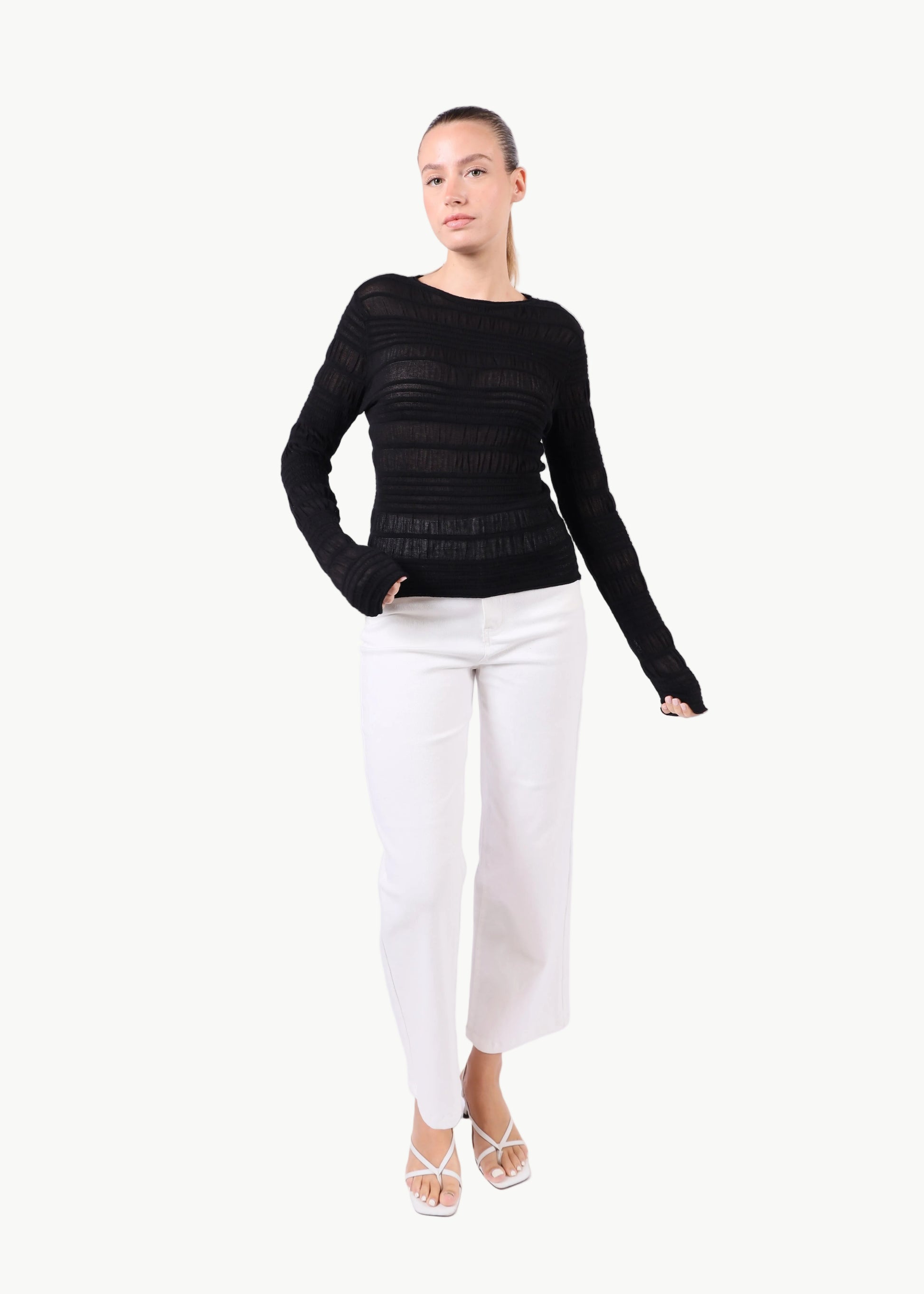 LUMI SHEER KNIT TOP La Libéré