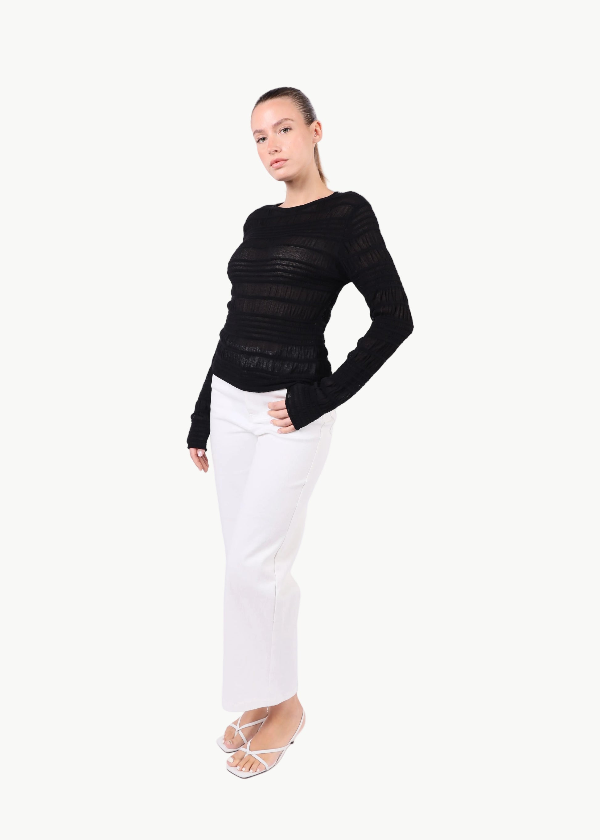 LUMI SHEER KNIT TOP La Libéré