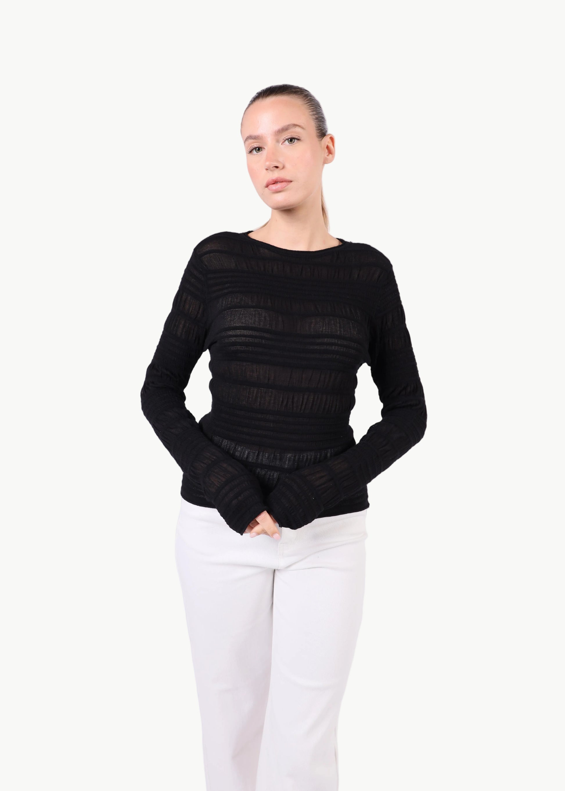 LUMI SHEER KNIT TOP La Libéré