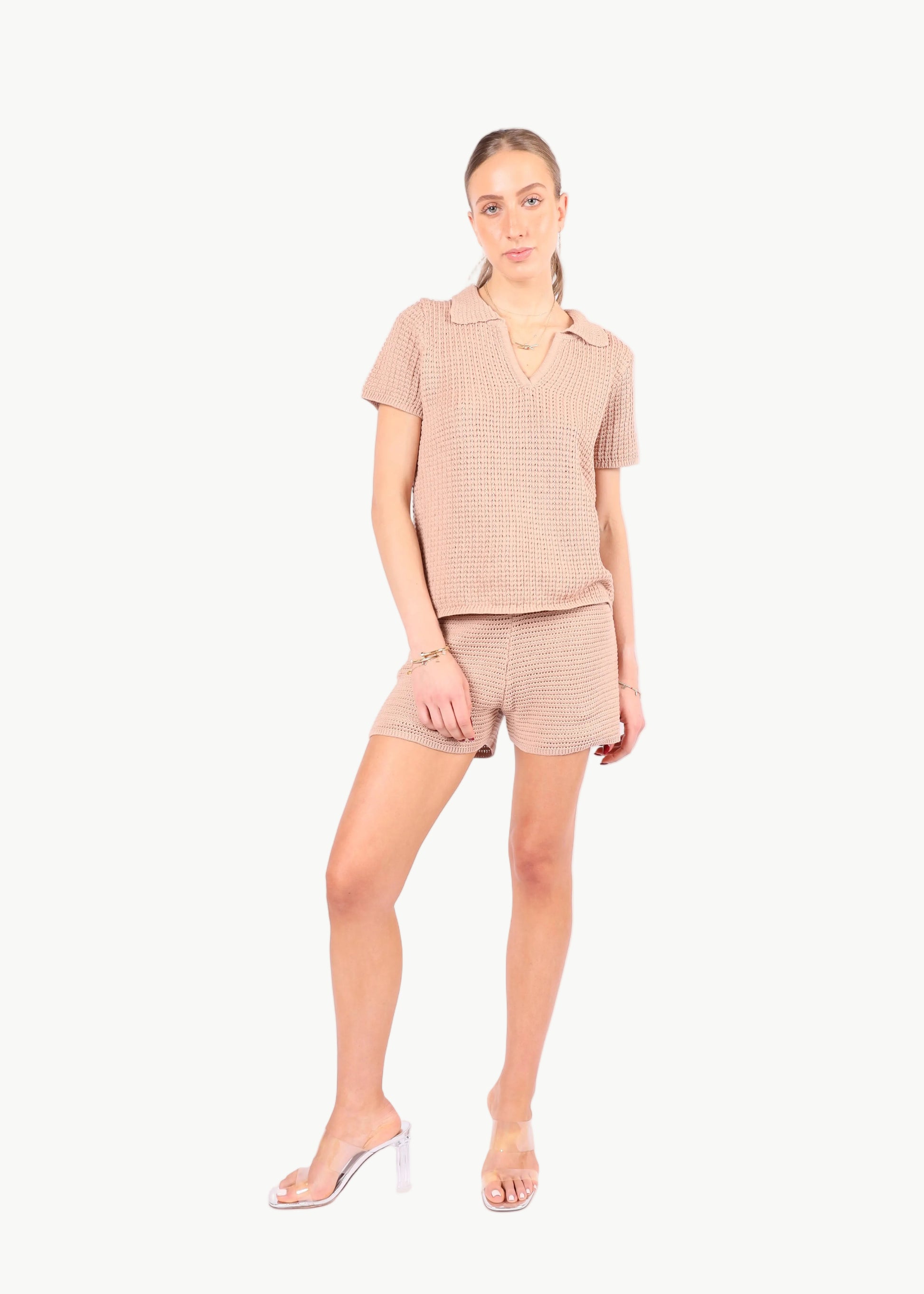 MARINA KNIT POLO SHIRT