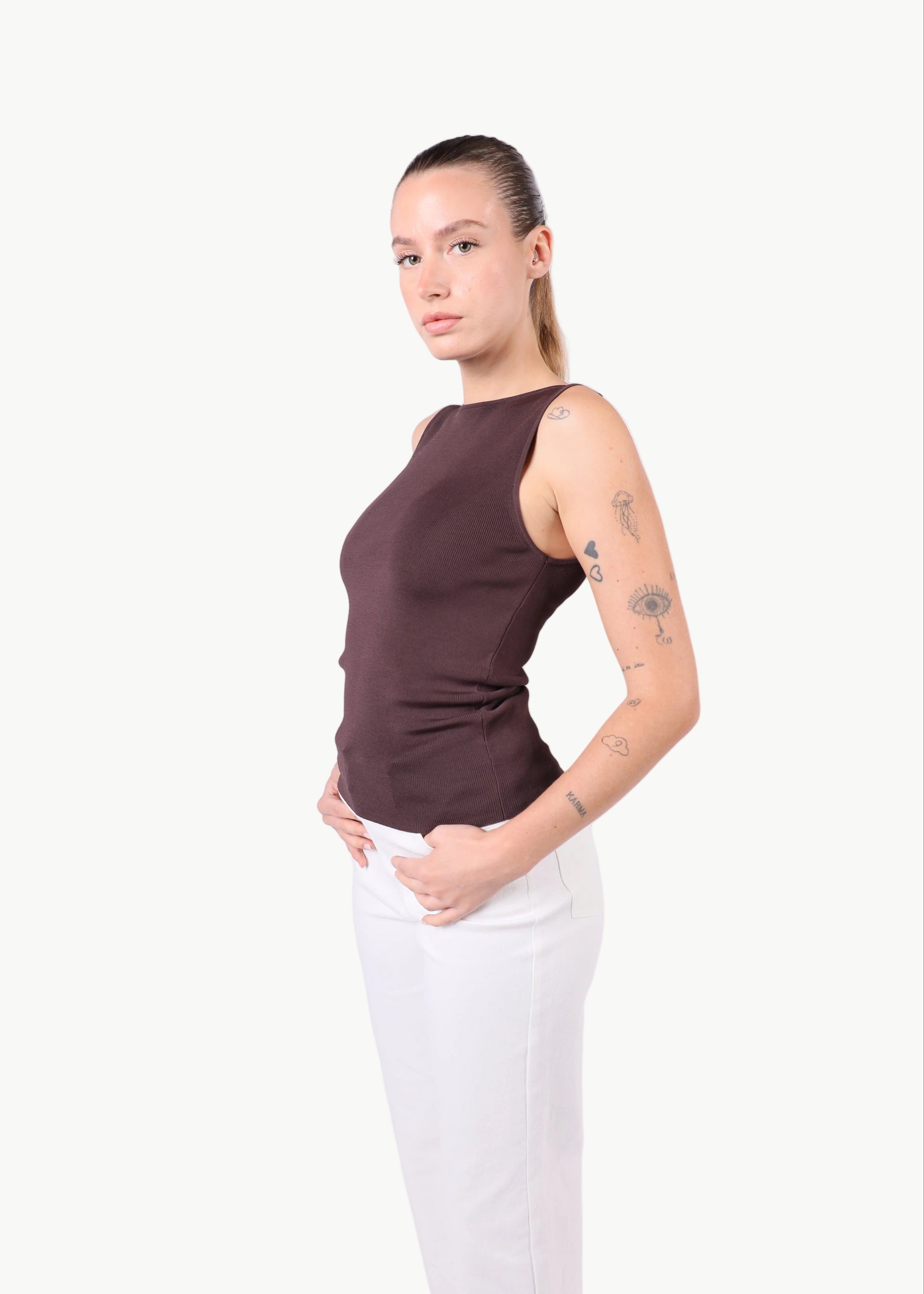 NOEMIE BOAT NECK KNIT TOP La Libéré