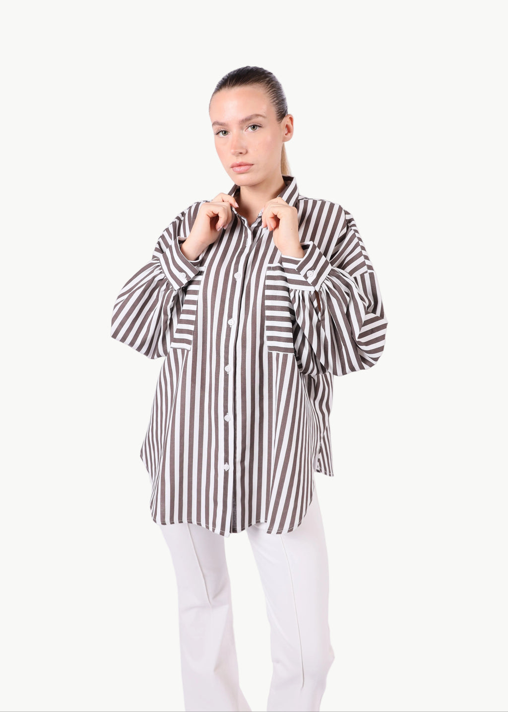 FLOREA BALLOON SLEEVE SHIRT (Copy) La Libéré