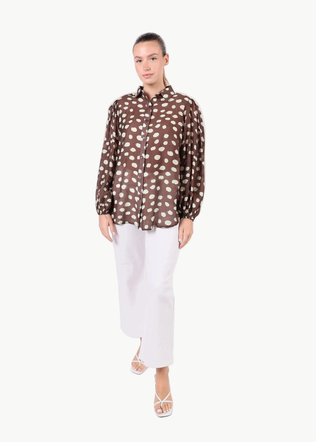 FLOREA BALLOON SLEEVE SHIRT (Copy) La Libéré