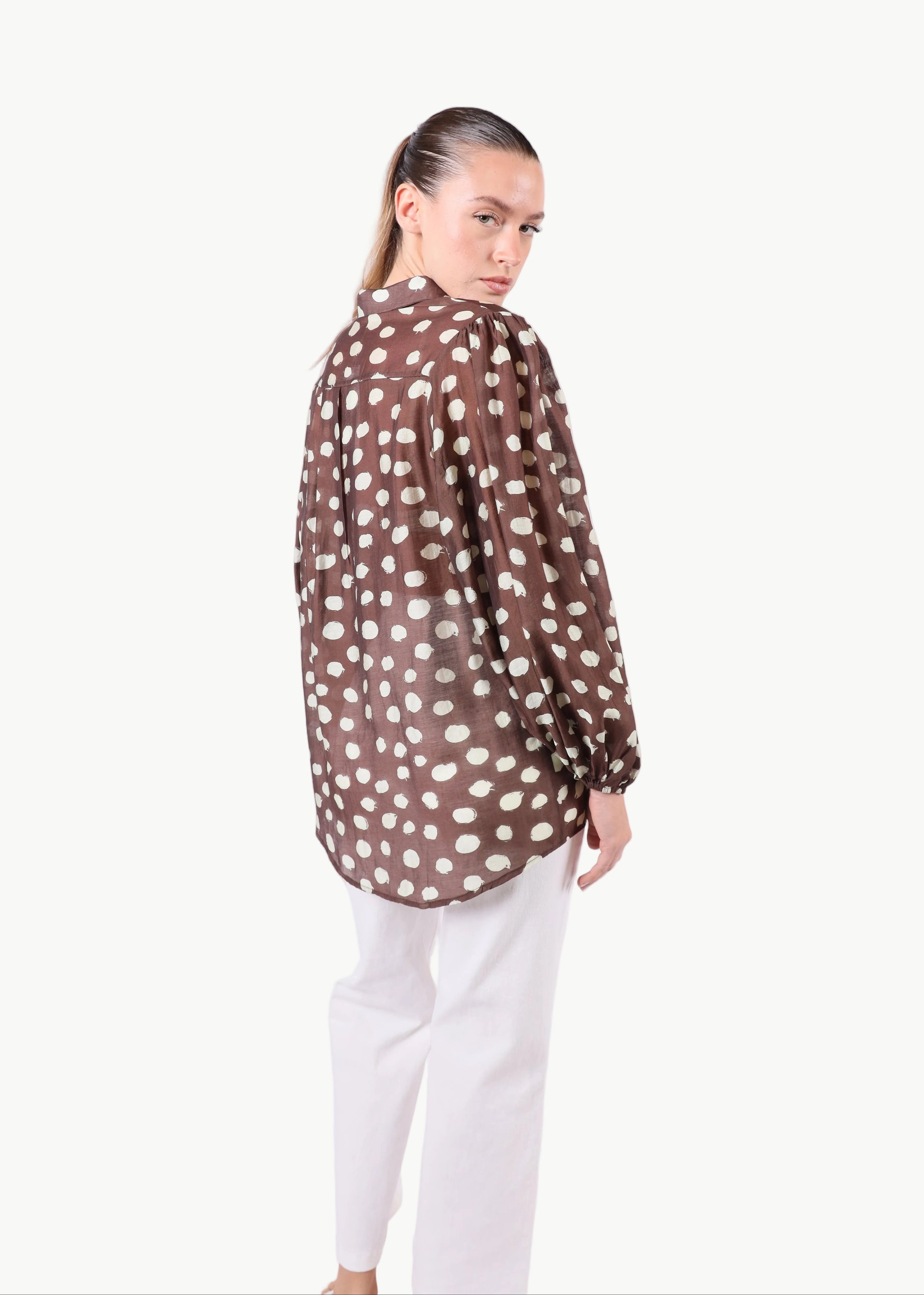 FLOREA BALLOON SLEEVE SHIRT (Copy) La Libéré