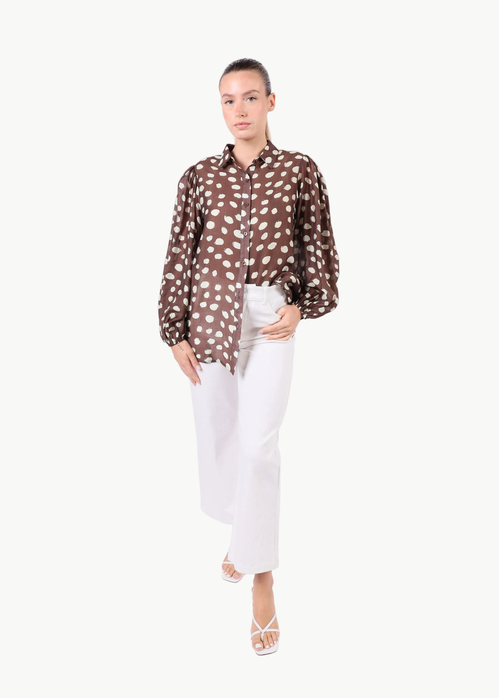 FLOREA BALLOON SLEEVE SHIRT (Copy) La Libéré