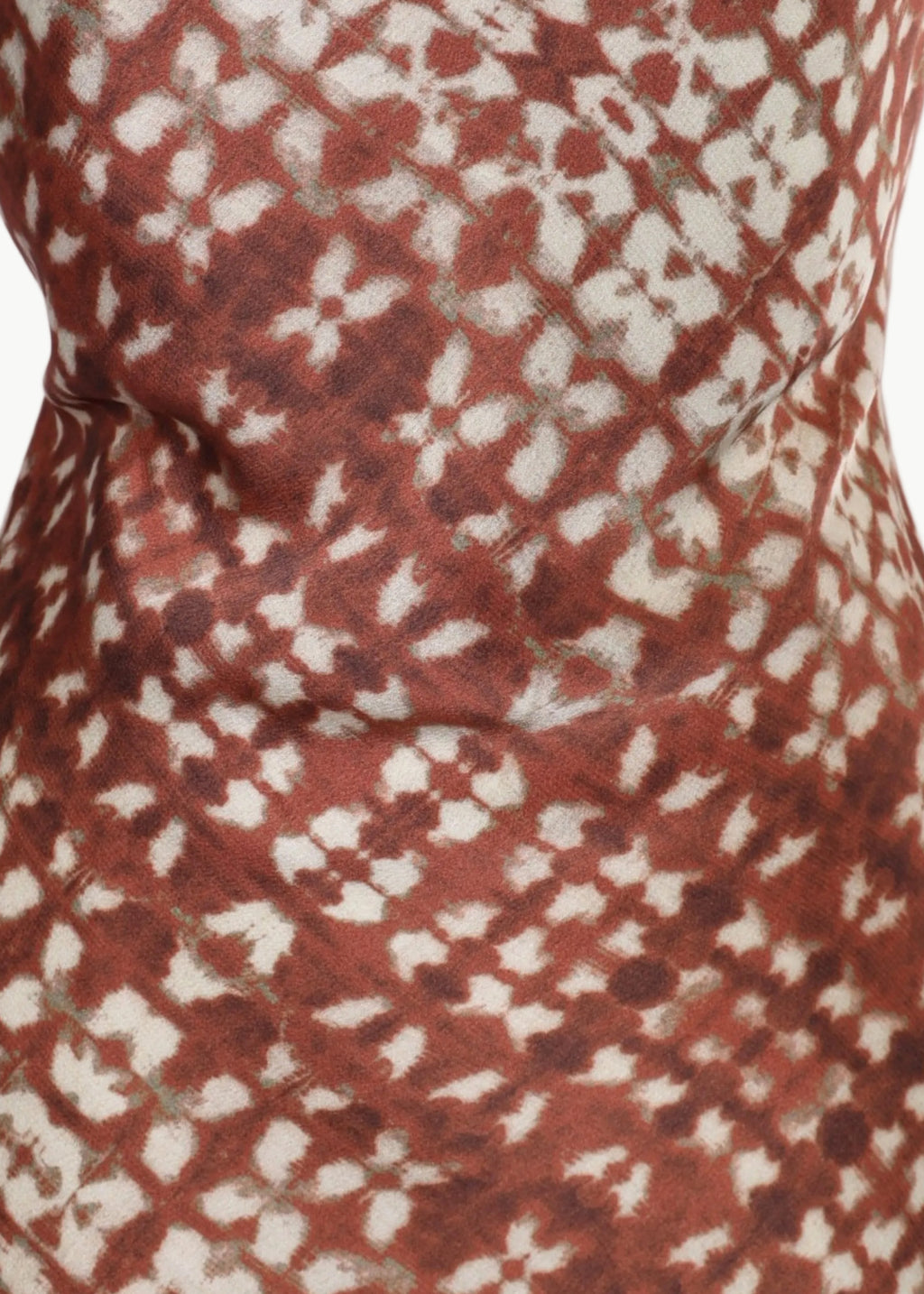 AURORA ABSTRACT SATIN MIDI DRESS