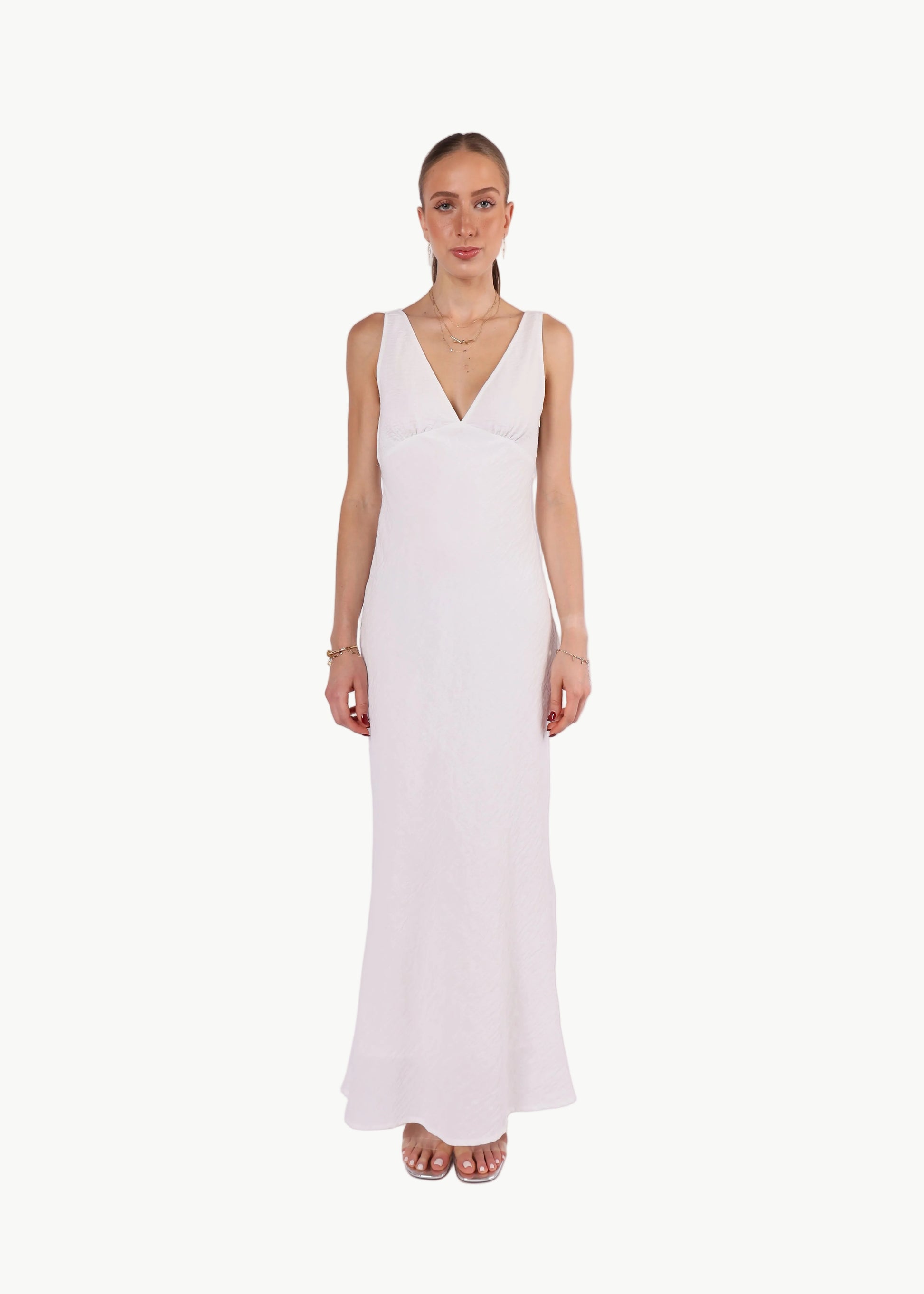 AVELINE LINEN MIDI DRESS
