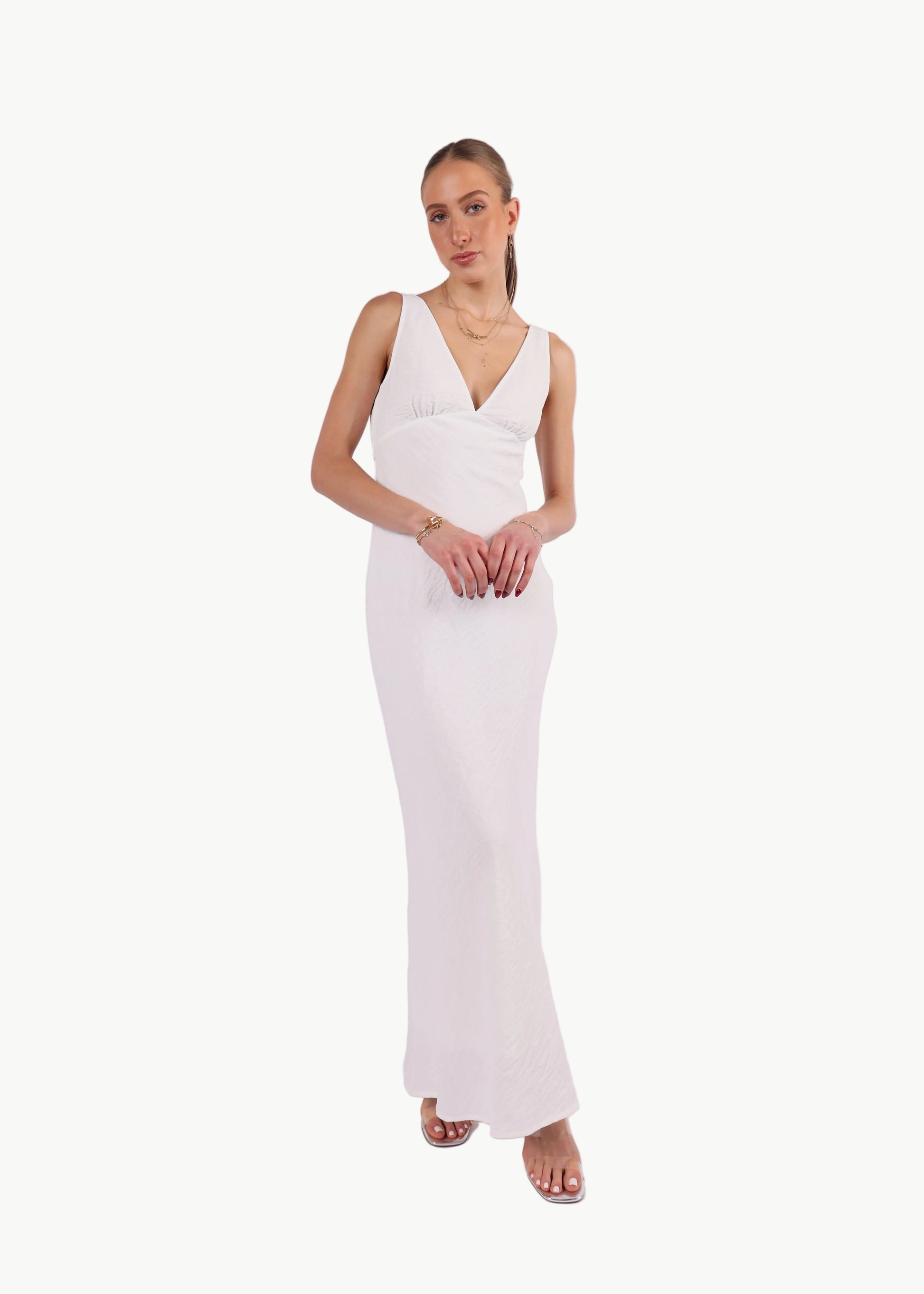AVELINE LINEN MIDI DRESS