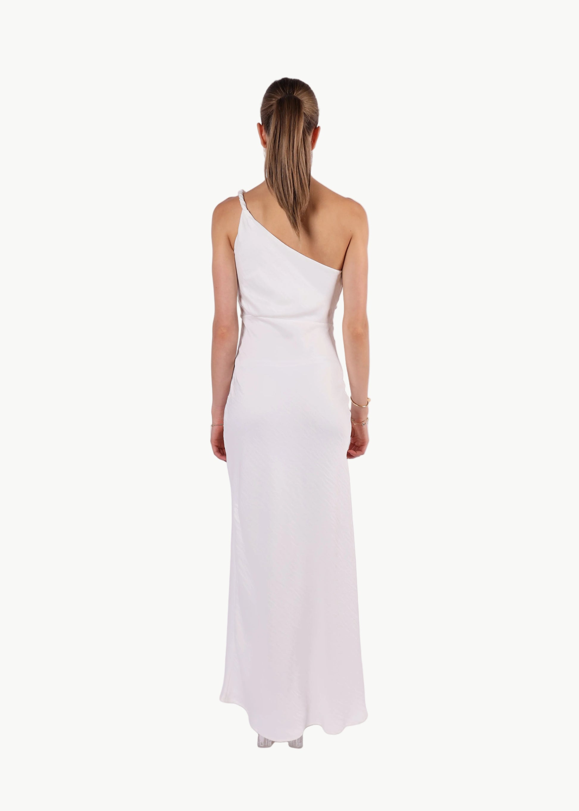 SELENE ONE-SHOULDER MIDI DRESS