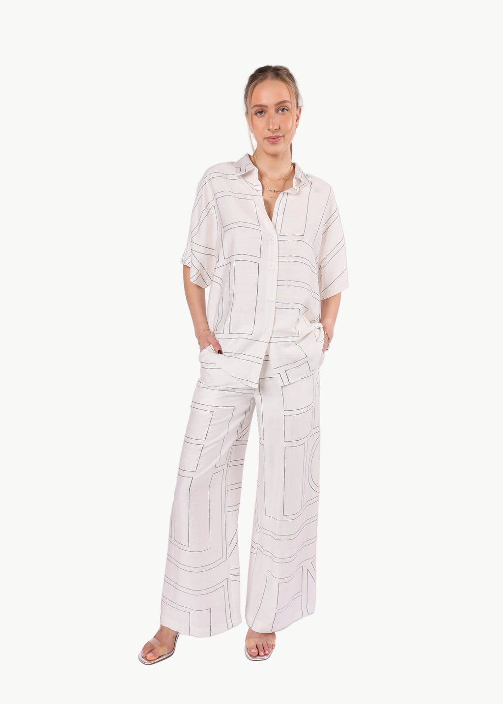 RIVIERA GEOMETRIC SHIRT La Libéré