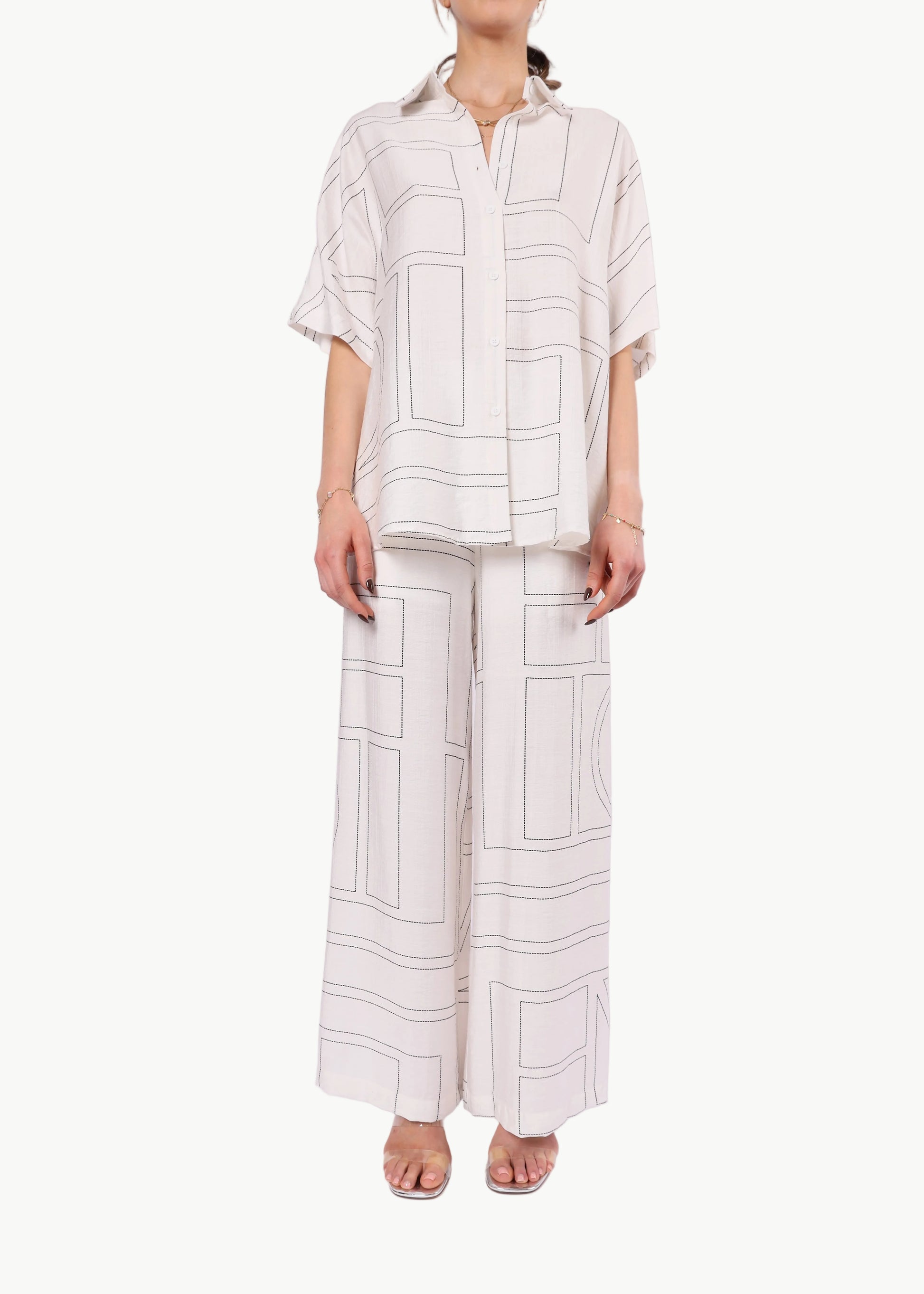 RIVIERA GEOMETRIC SHIRT La Libéré