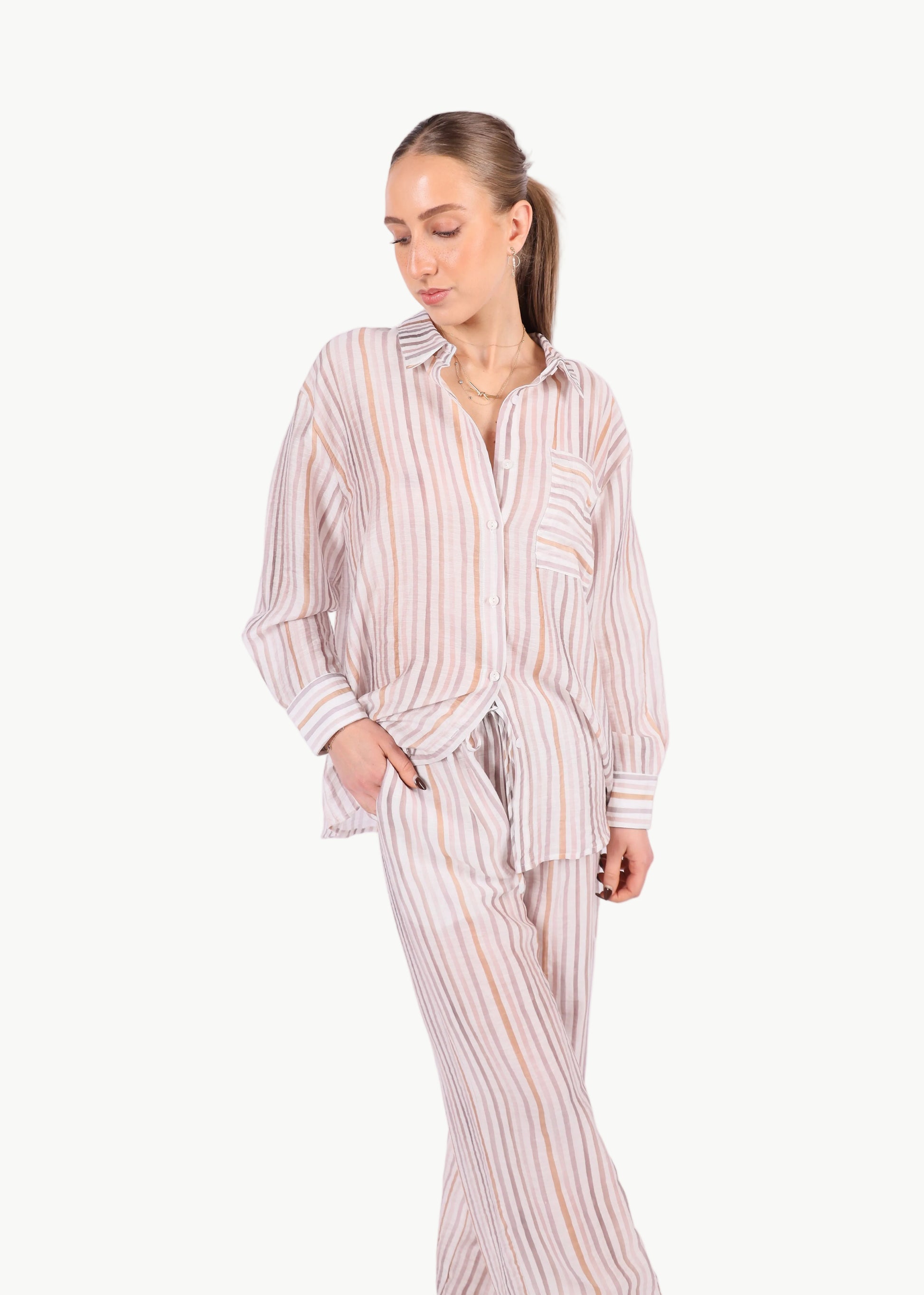 CELIA OVERSIZED STRIPE SHIRT La Libéré
