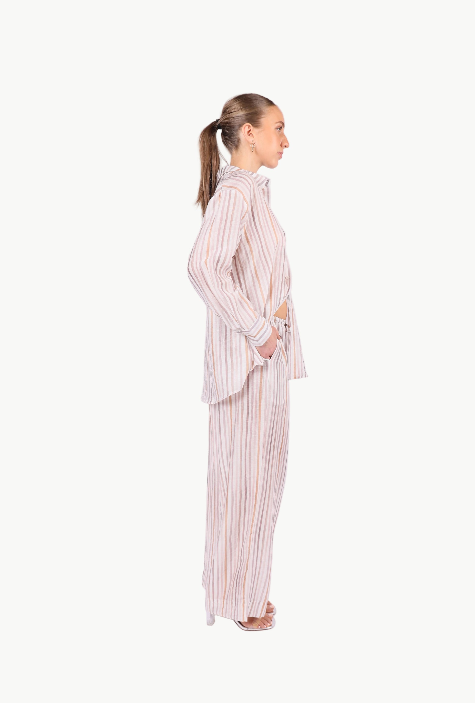 CELIA PULL-STRING STRIPE PANTS La Libéré