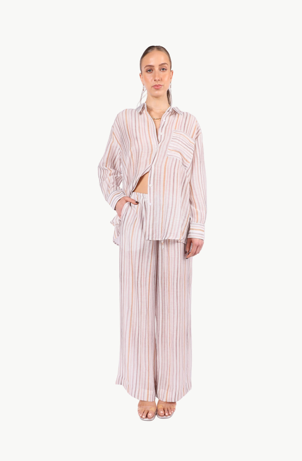 CELIA PULL-STRING STRIPE PANTS La Libéré