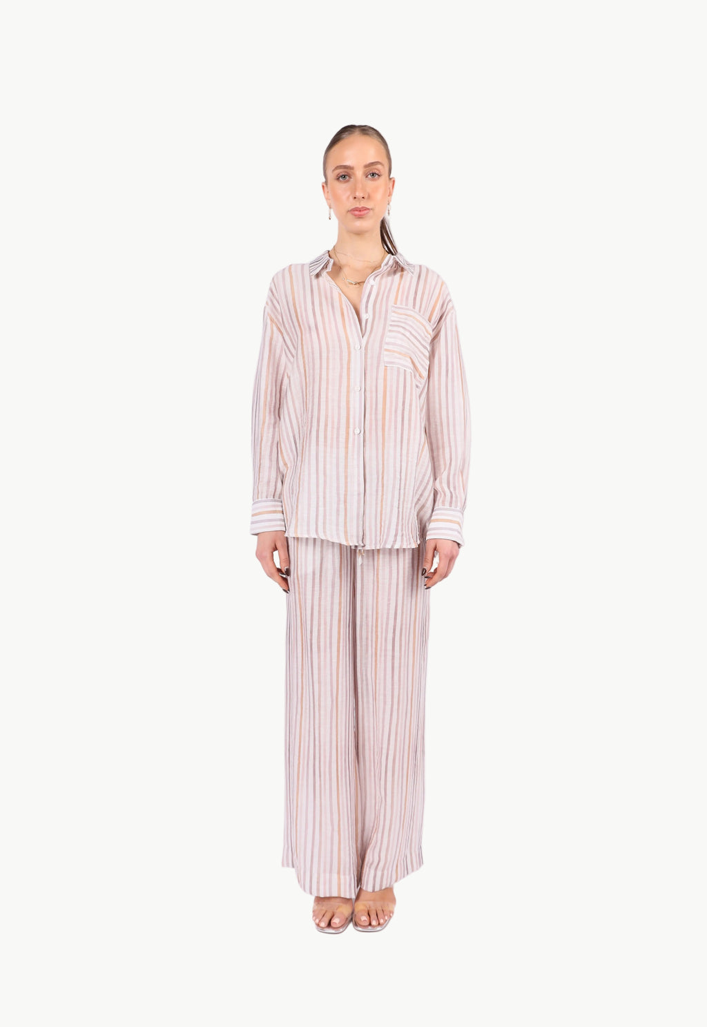 CELIA PULL-STRING STRIPE PANTS La Libéré