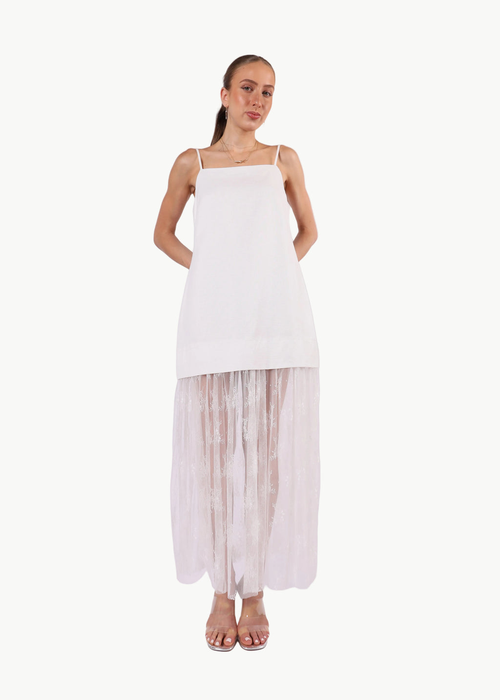 AMARA LINEN MIDI DRESS