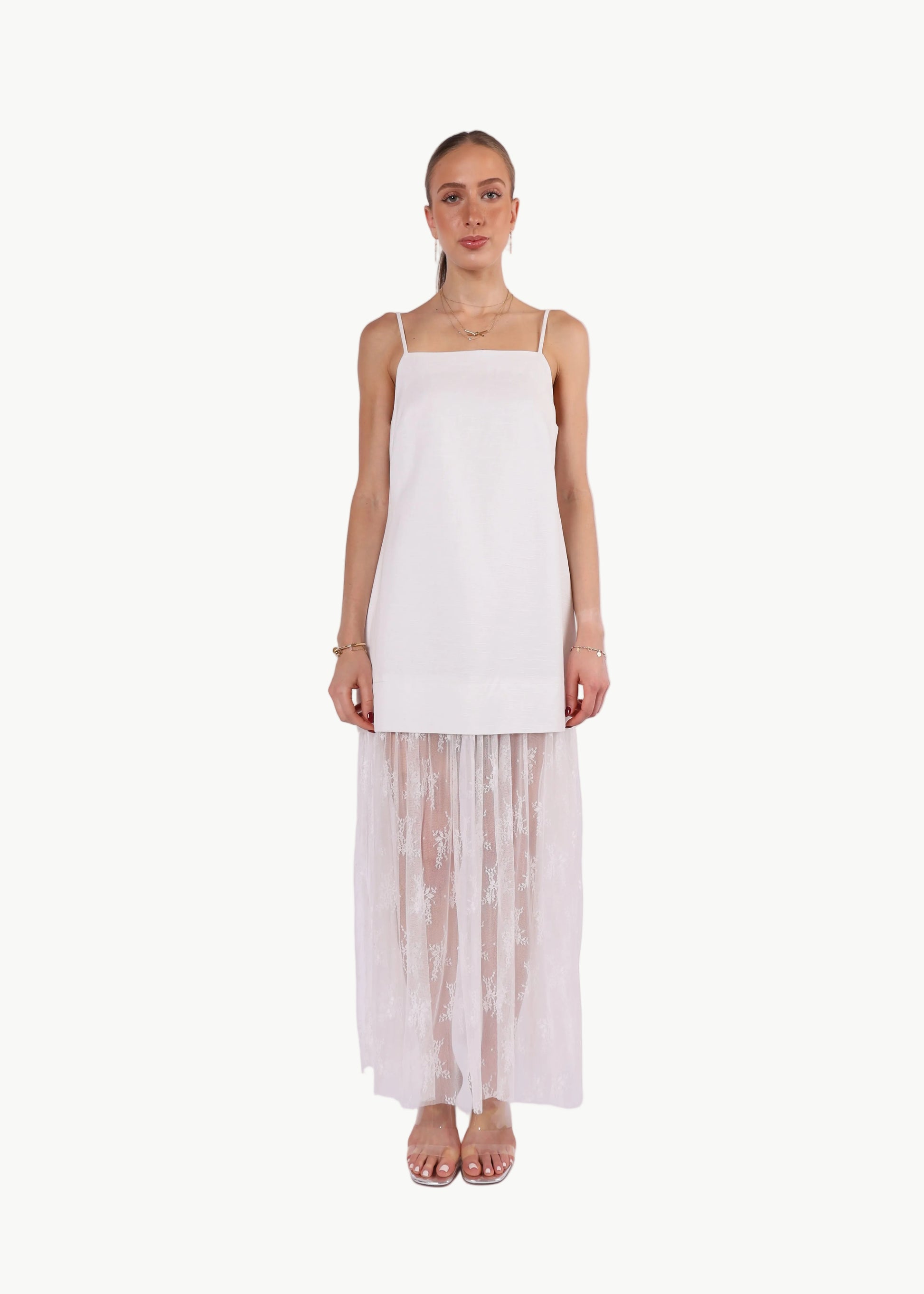 AMARA LINEN MIDI DRESS