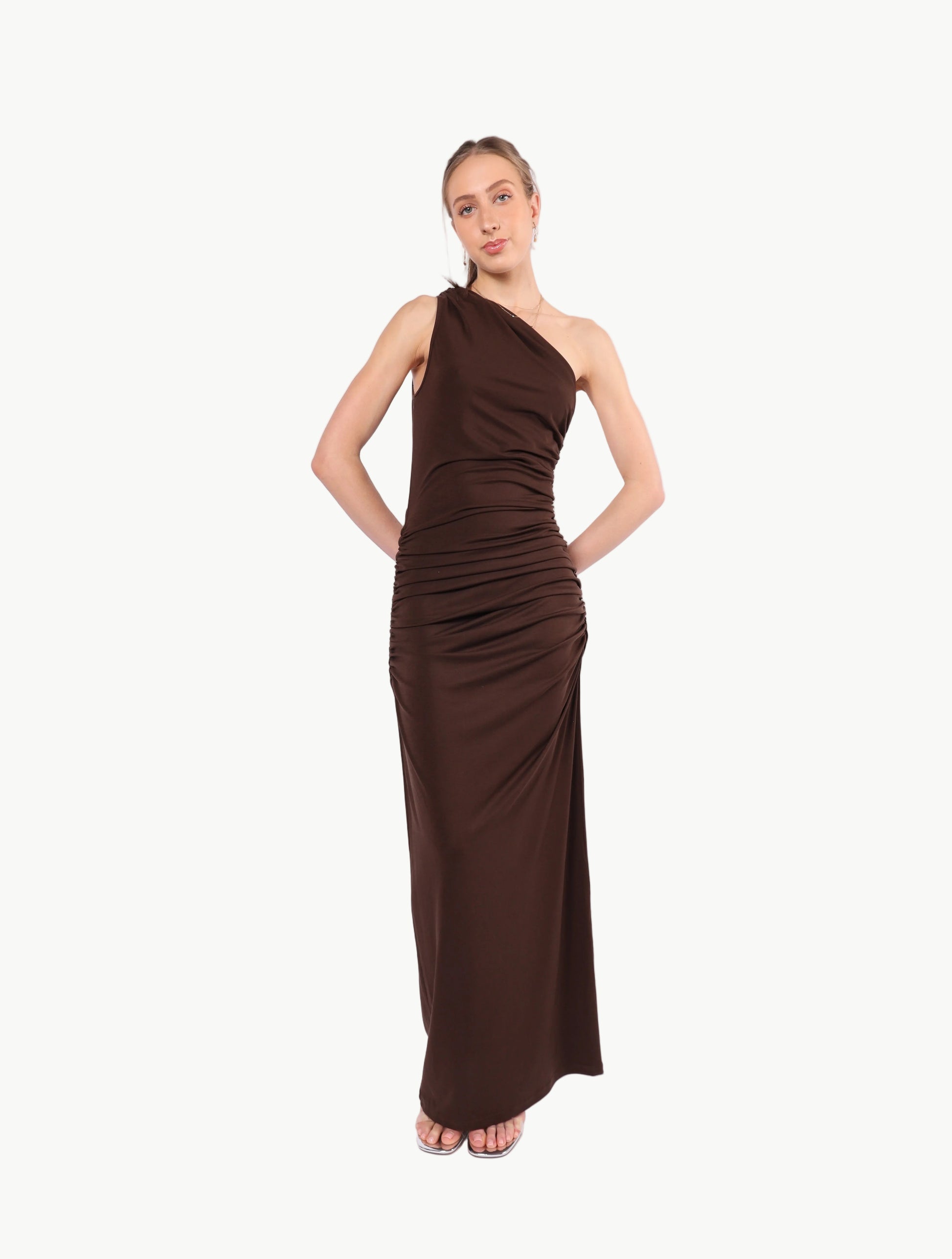 VERA RUCHED MAXI DRESS La Libéré