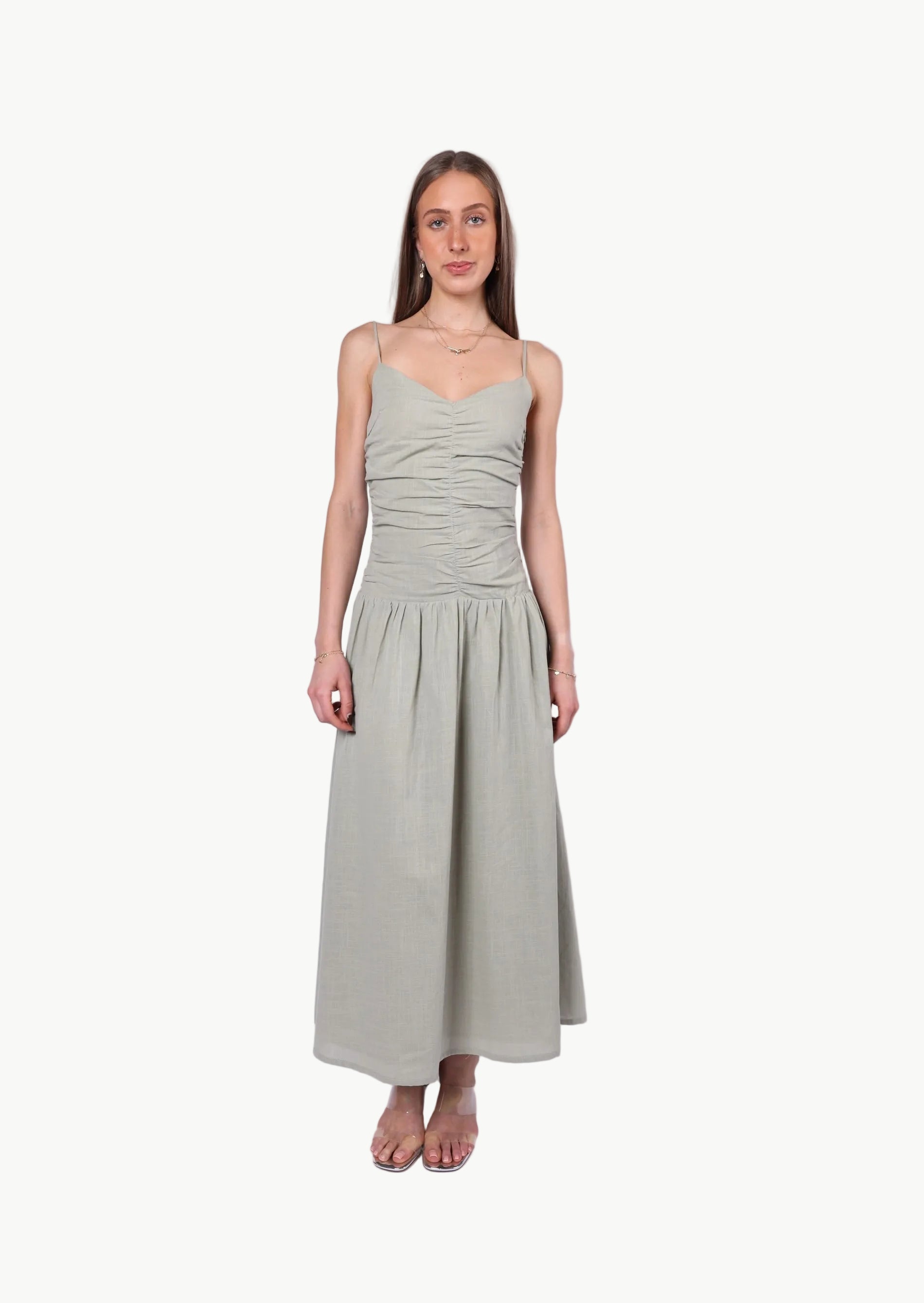 AURORA POLKA DOTS SATIN MIDI DRESS (Copy) My Store