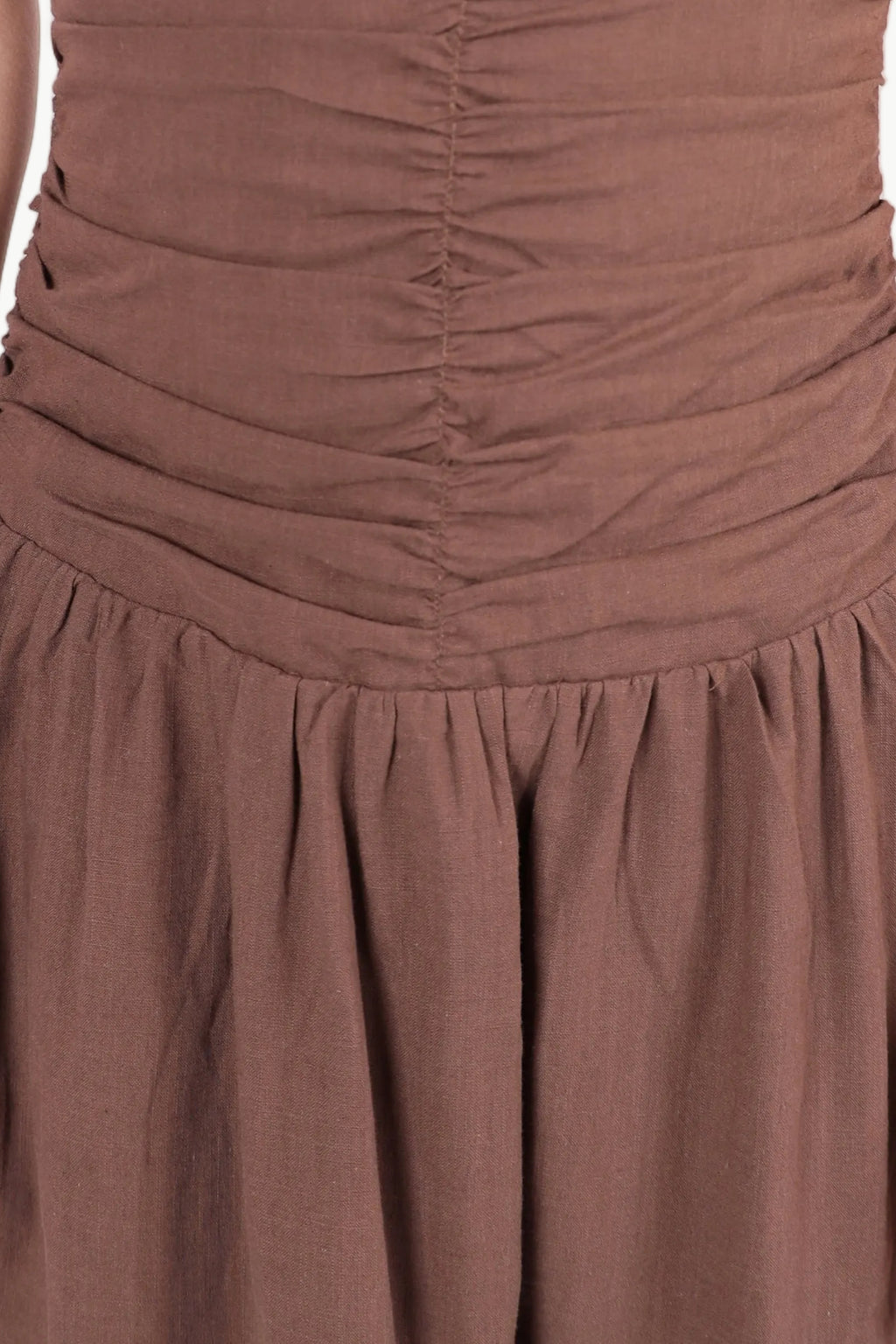 WILLOW GATHERED COTTON MIDI DRESS My Store