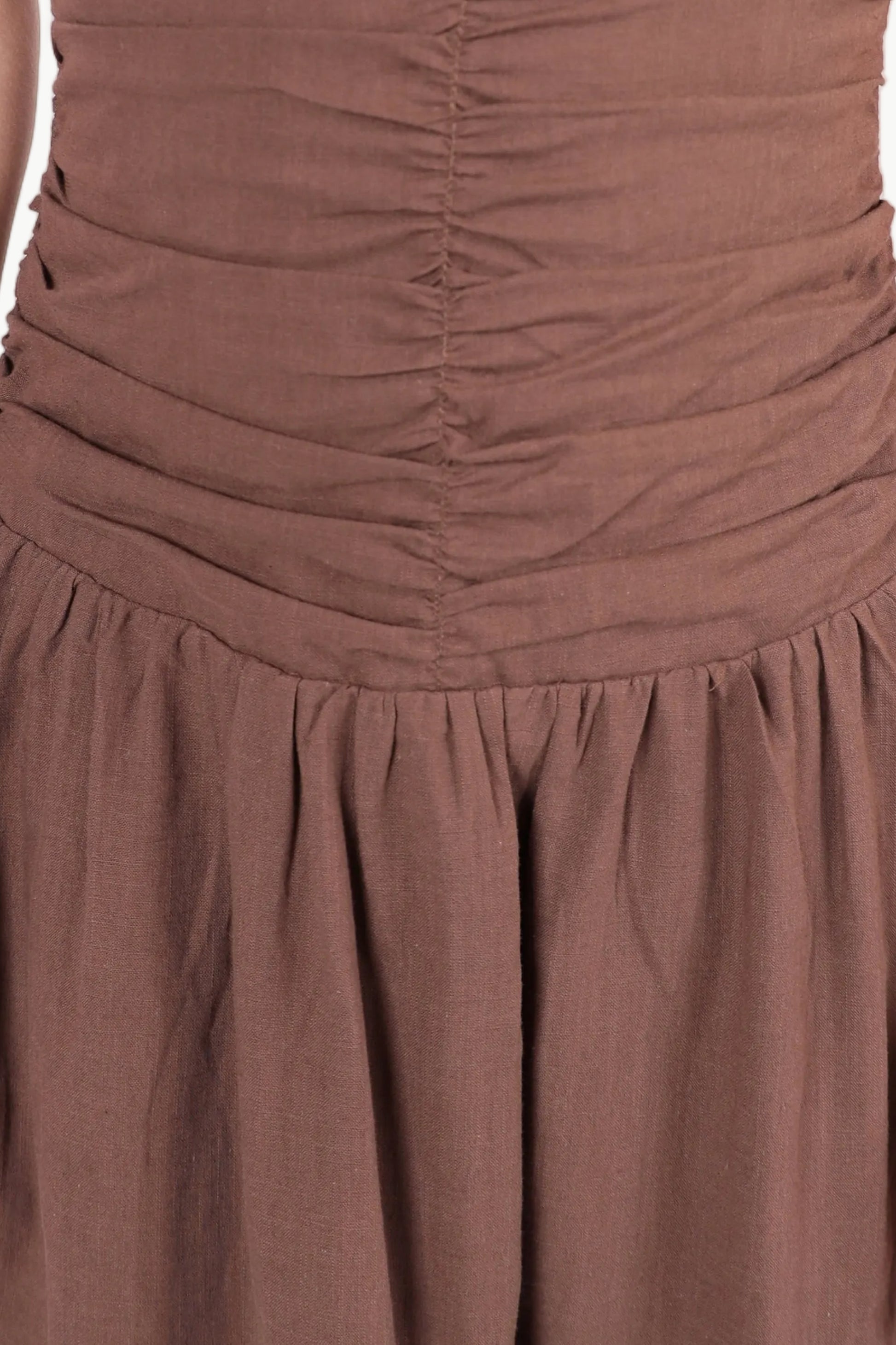 WILLOW GATHERED COTTON MIDI DRESS My Store