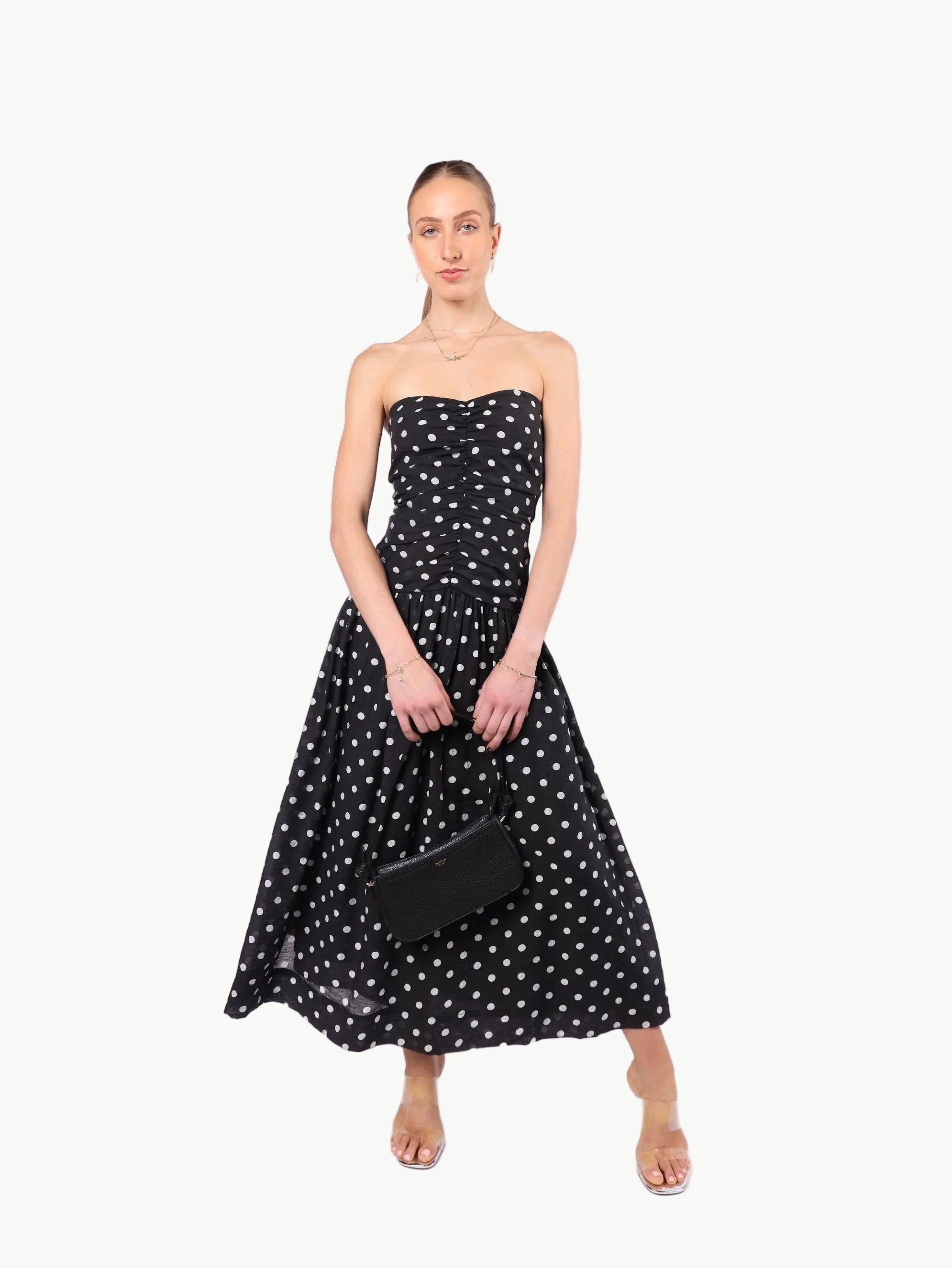 Polka Muse Midi Dress La Libéré
