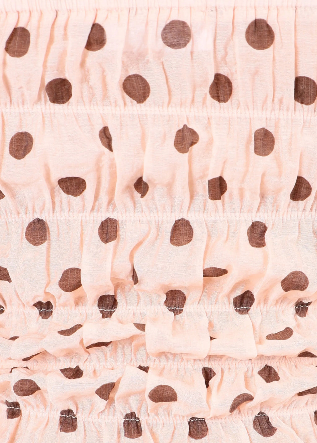 NOA POLKA DOT SHIRRED FRILL TOP My Store