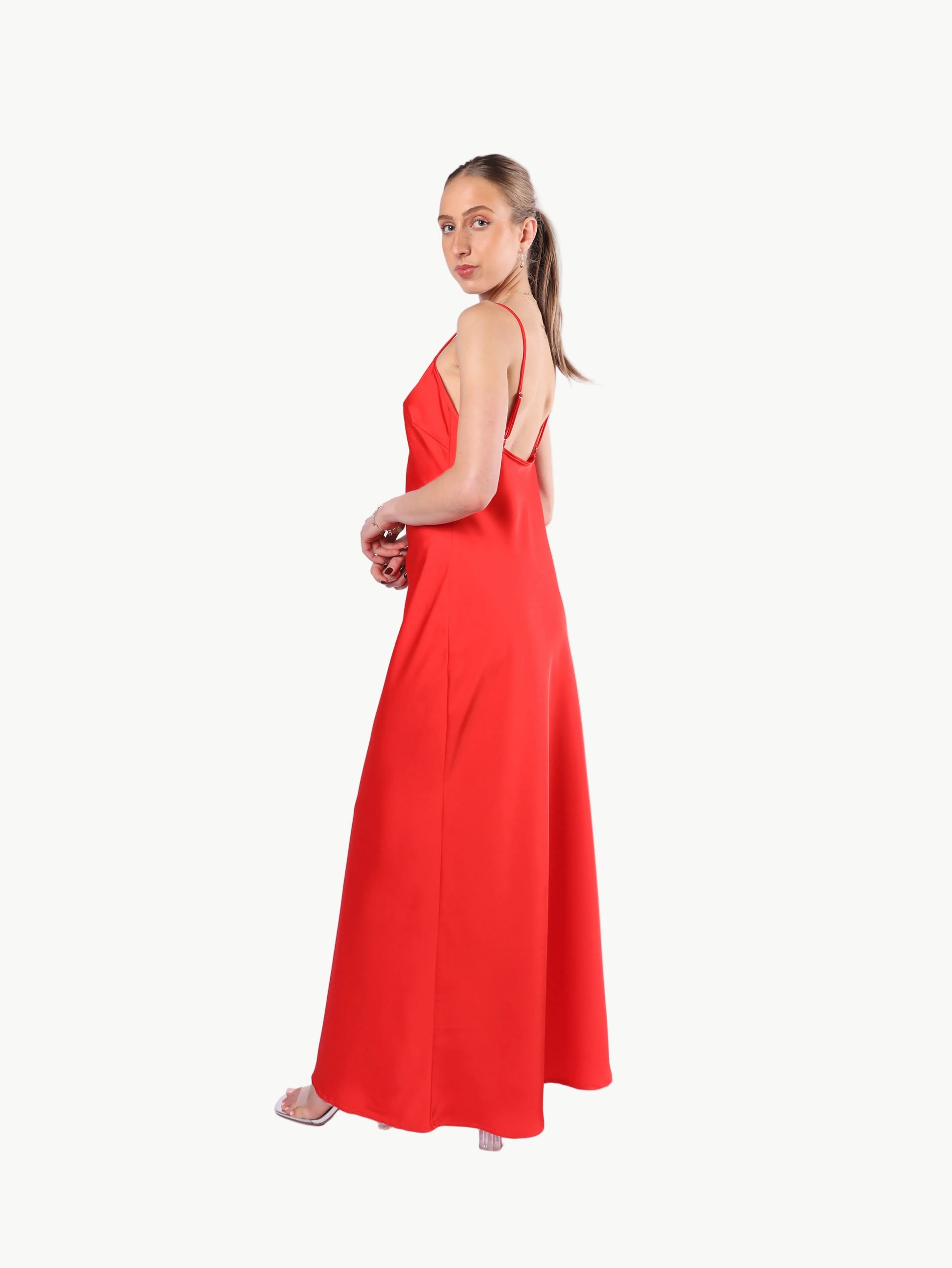 WATERDROP SATIN MIDI DRESS My Store