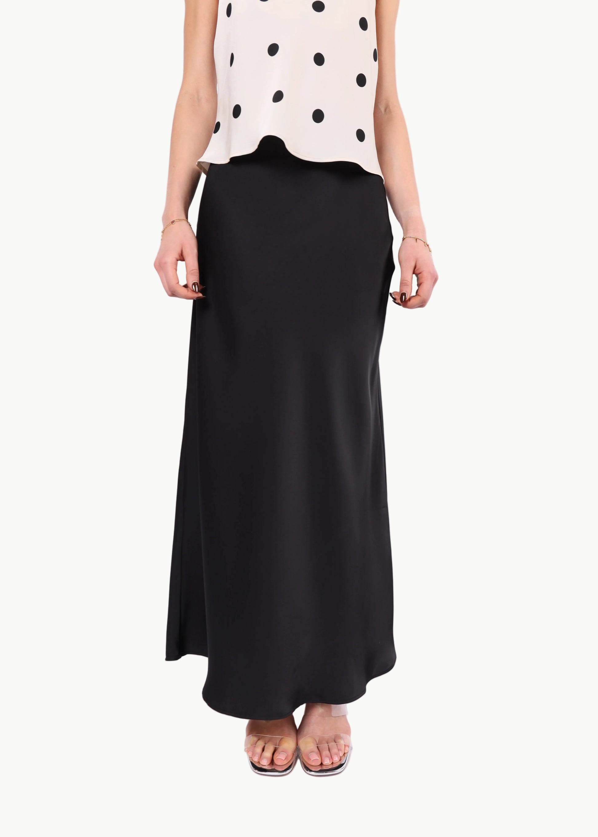 SATIN ALLURE MIDI SKIRT La Libéré