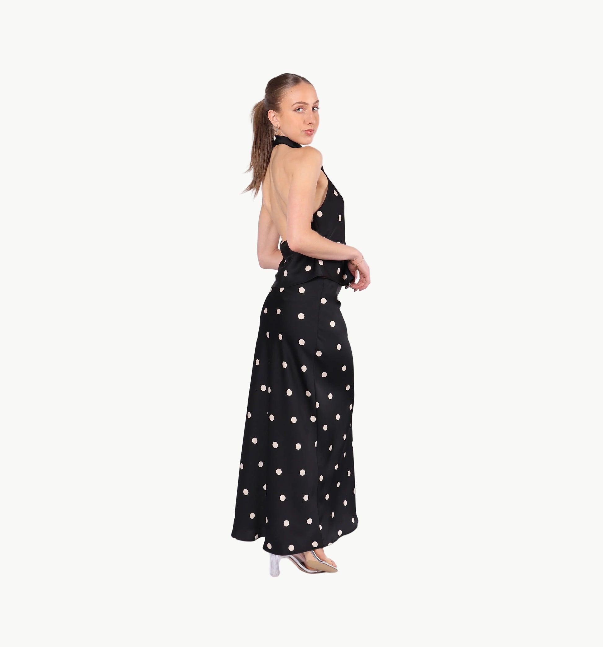 POLKA ALLURE MIDI SKIRT La Libéré