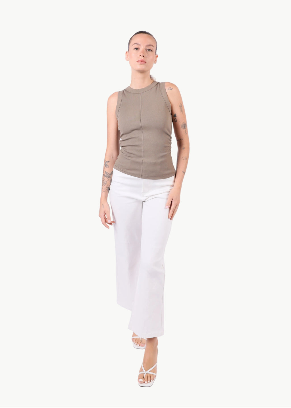 MIRELLE RUCHED RIBBED VEST (Copy) La Libéré