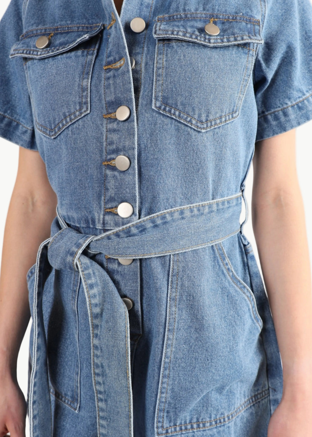 ODETTE DENIM PLAYSUIT