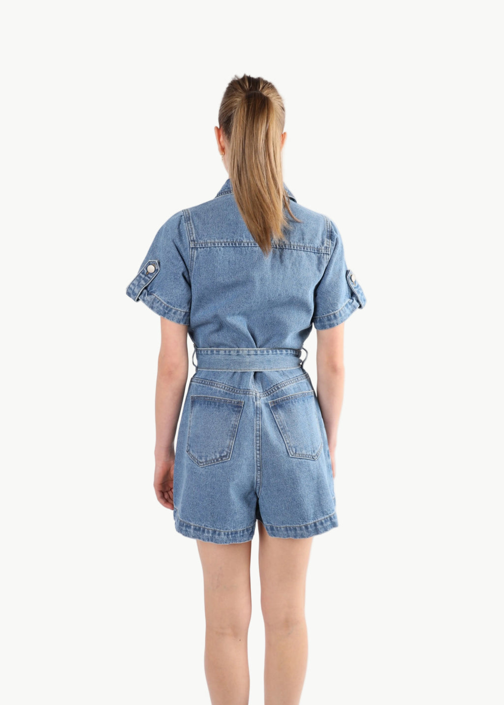 ODETTE DENIM PLAYSUIT