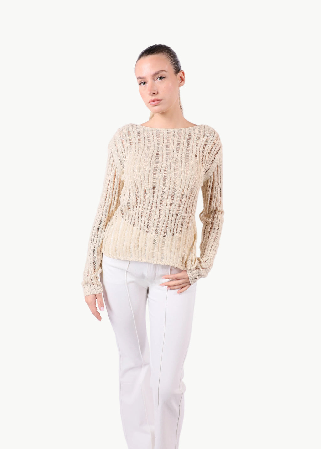 COTTON KNIT TOP (Copy) La Libéré