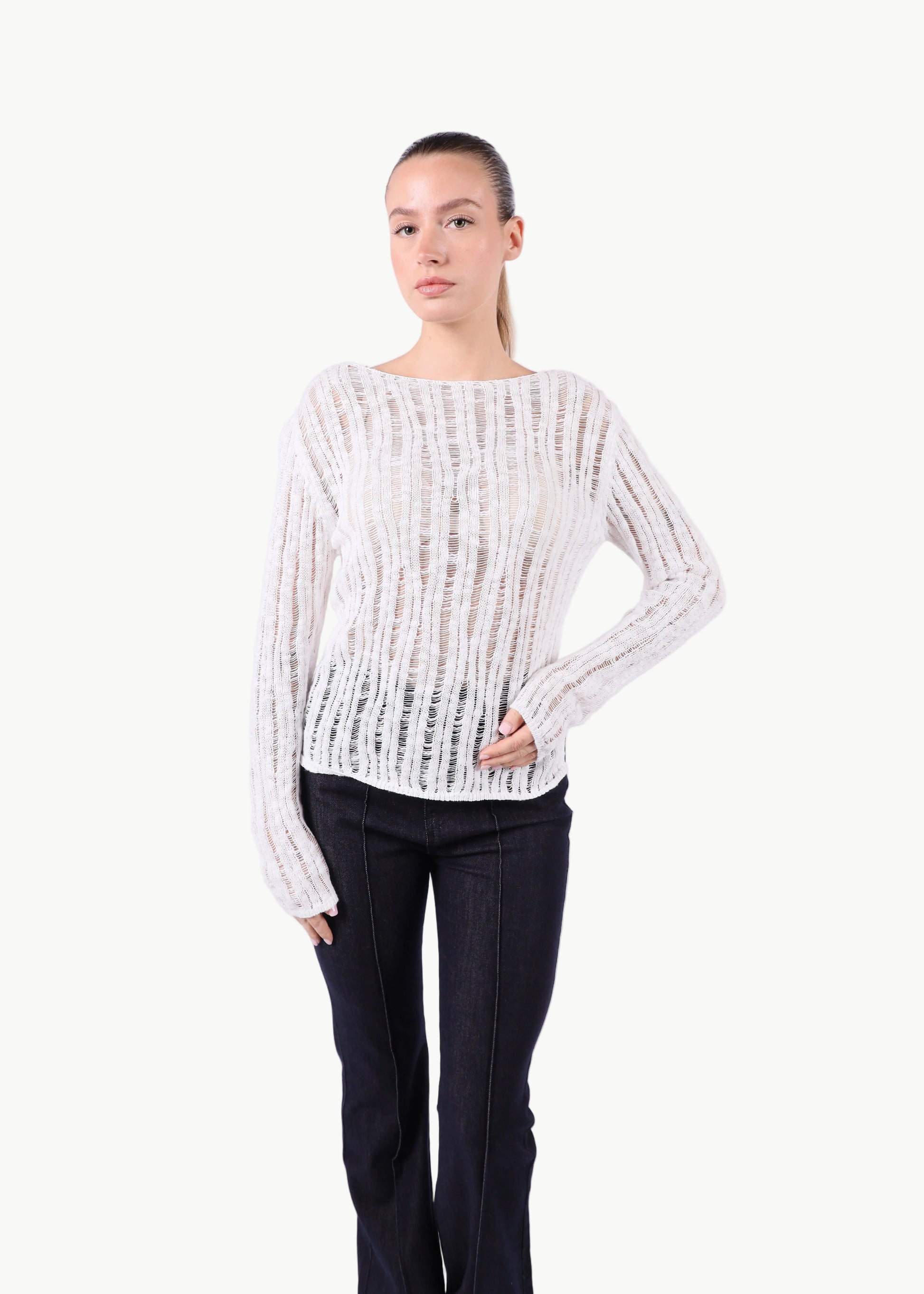 COTTON KNIT TOP La Libéré