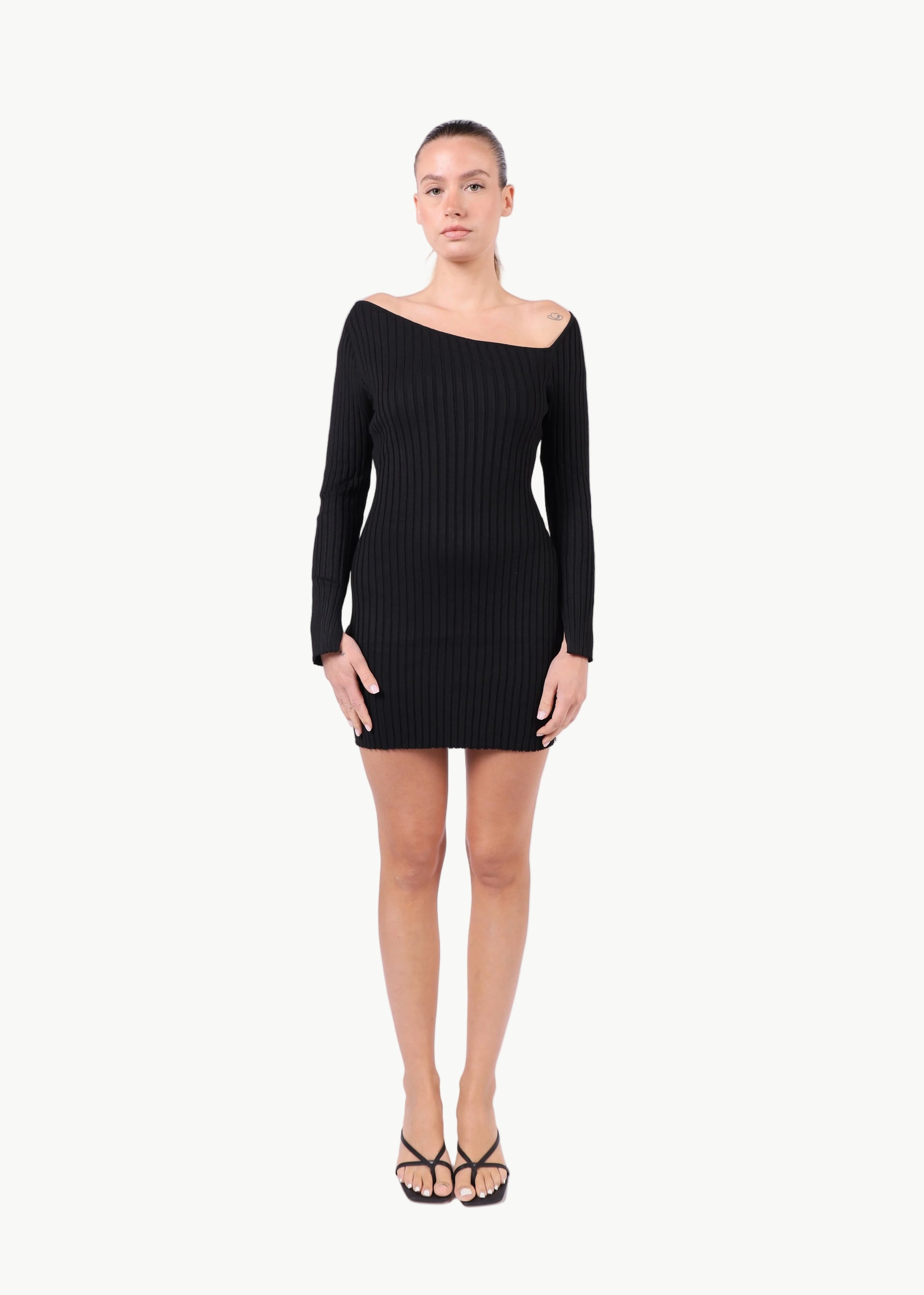VANYA ASYMMETRICAL KNIT DRESS My Store