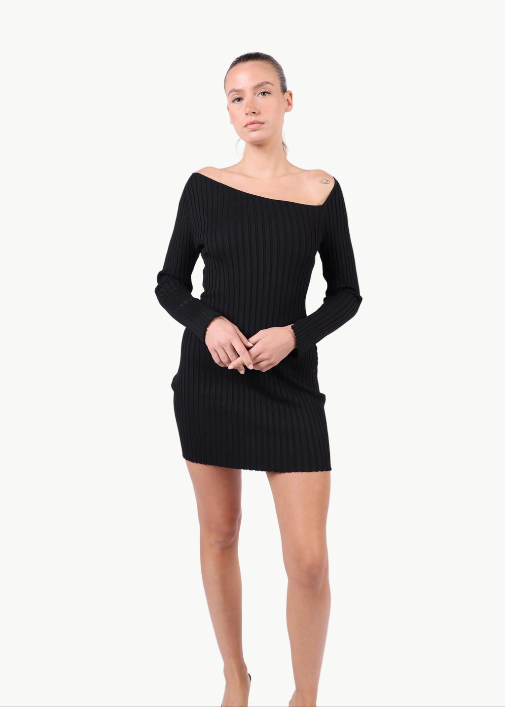 VANYA ASYMMETRICAL KNIT DRESS My Store